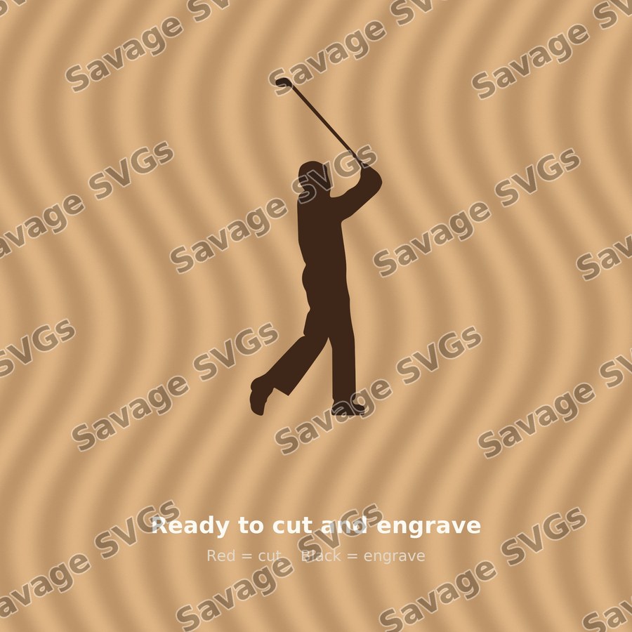 Golf Swing Silhouette