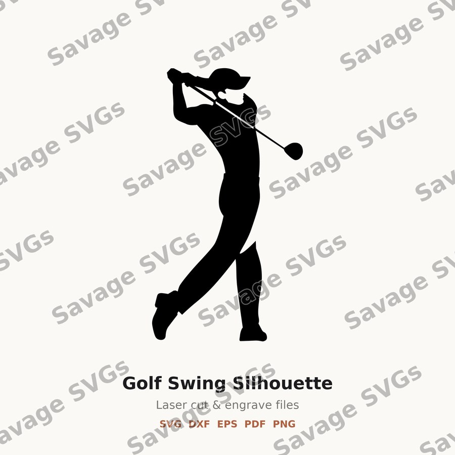 Golf Swing Silhouette