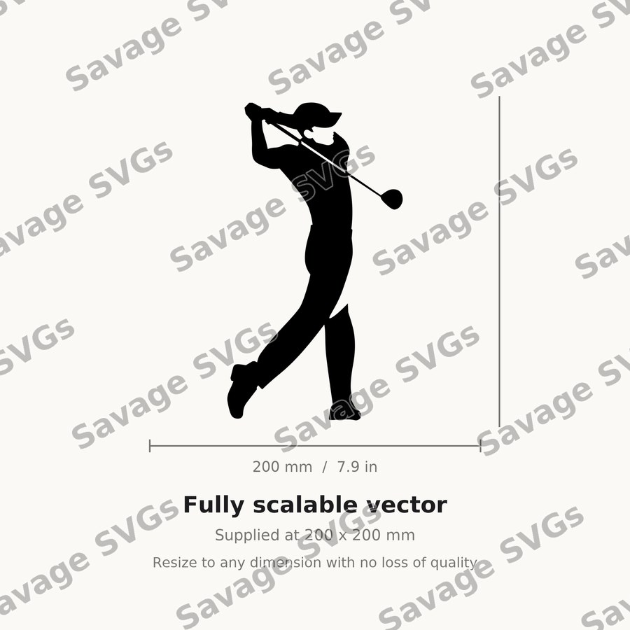 Golf Swing Silhouette