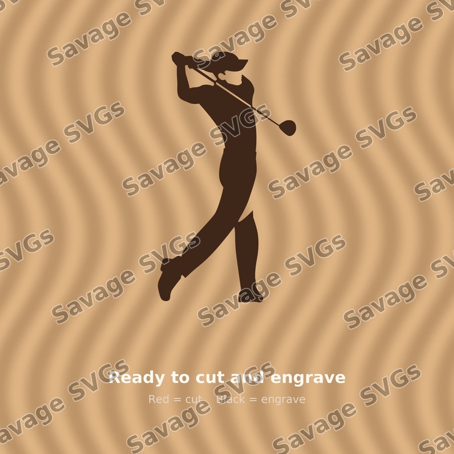 Golf Swing Silhouette