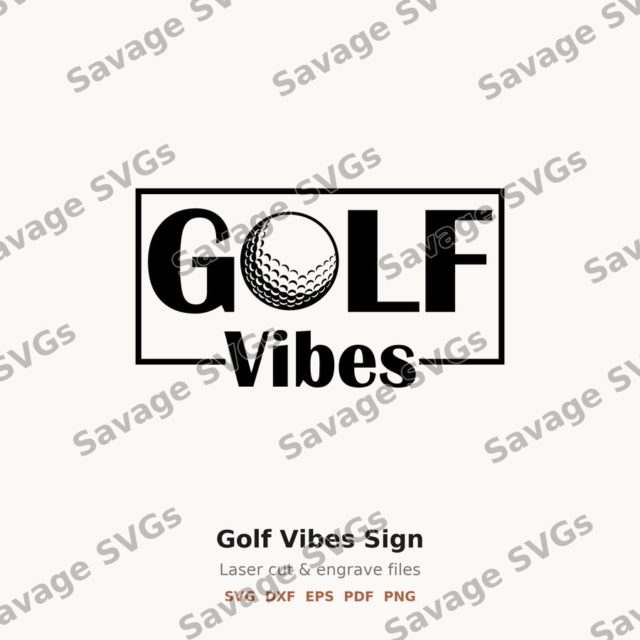 Golf Vibes Sign