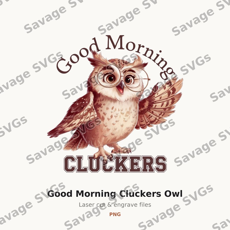 Good Morning Cluckers Owl