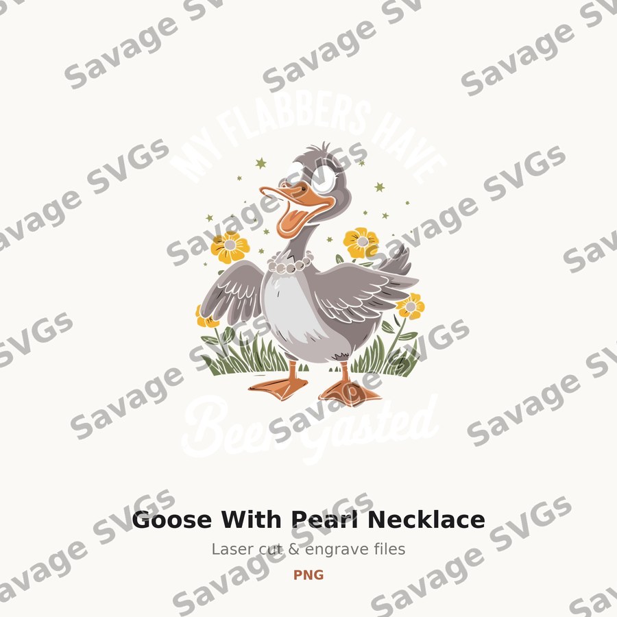 Goose With Pearl Necklace