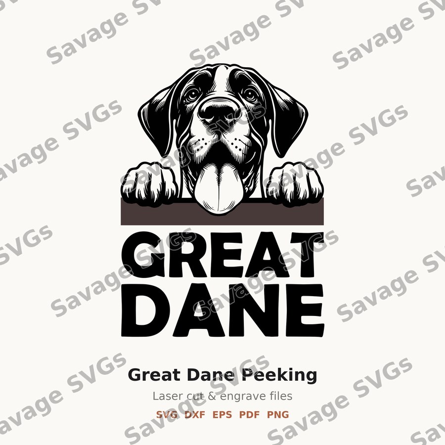 Great Dane Peeking