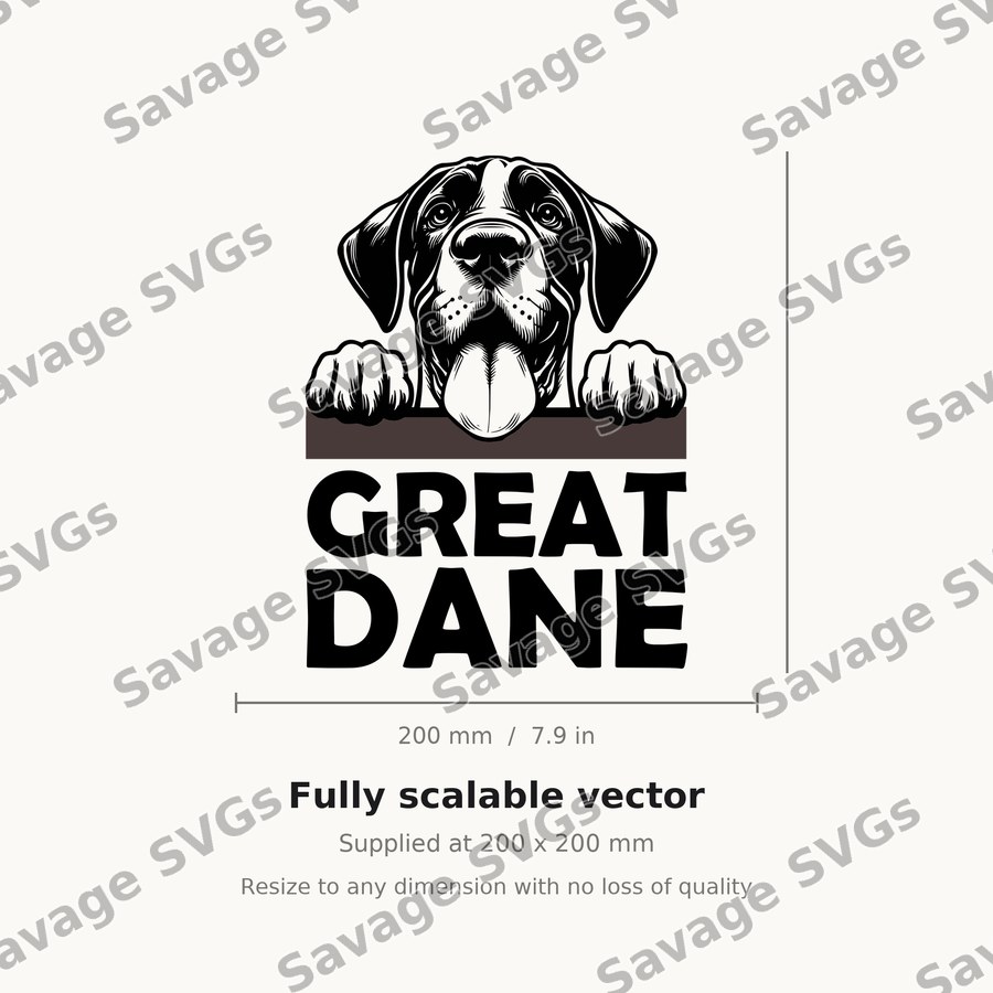 Great Dane Peeking