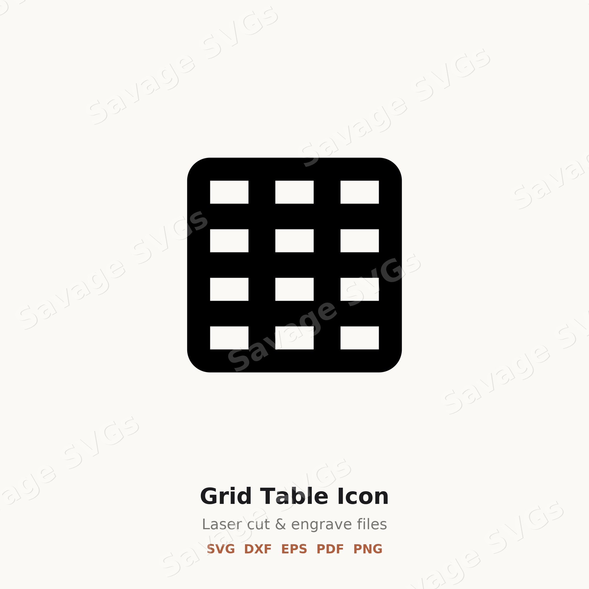 Grid Table Icon