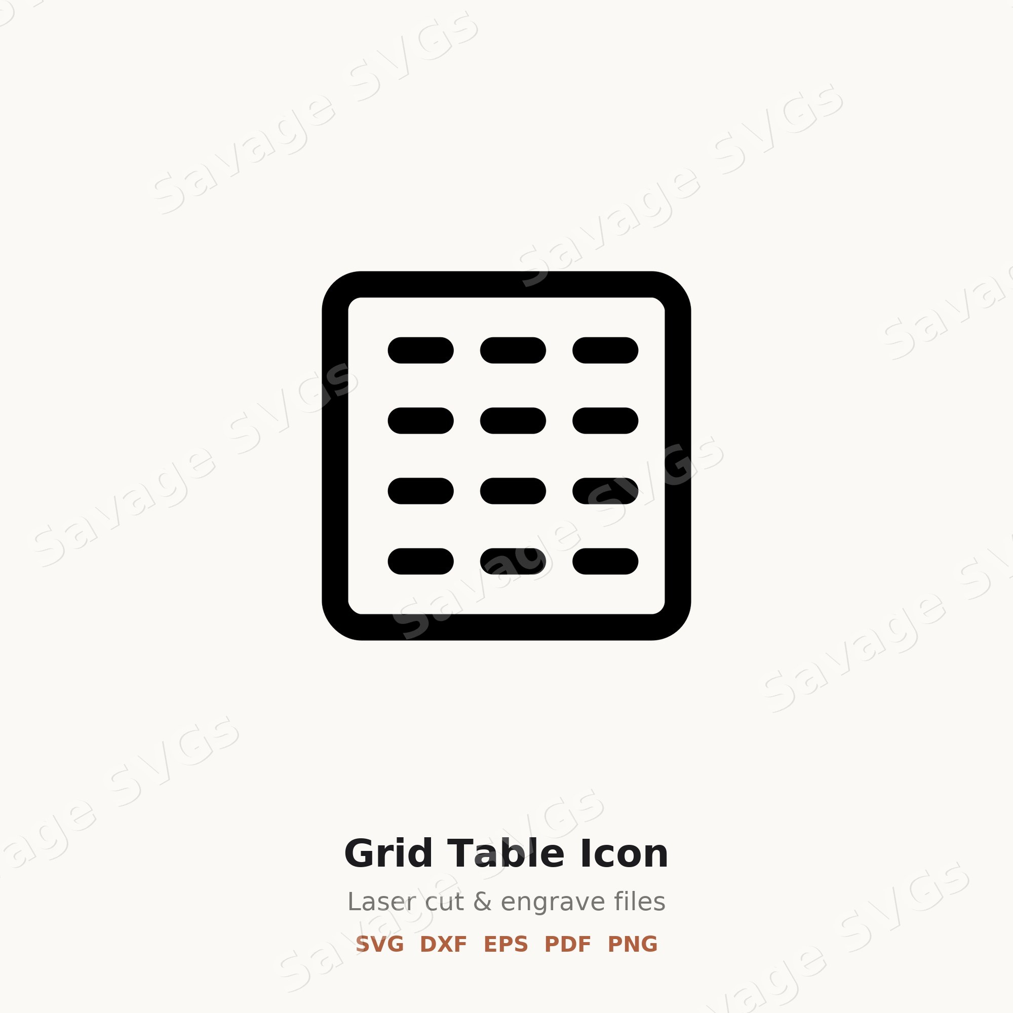 Grid Table Icon