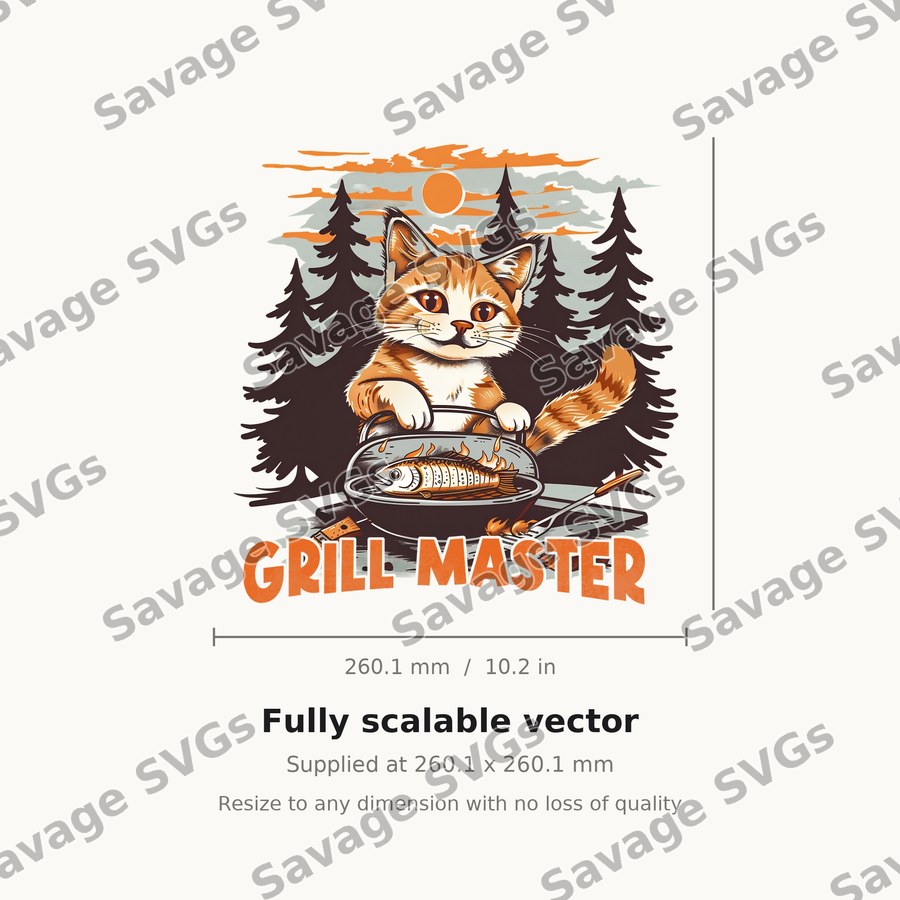 Grill Master Cat
