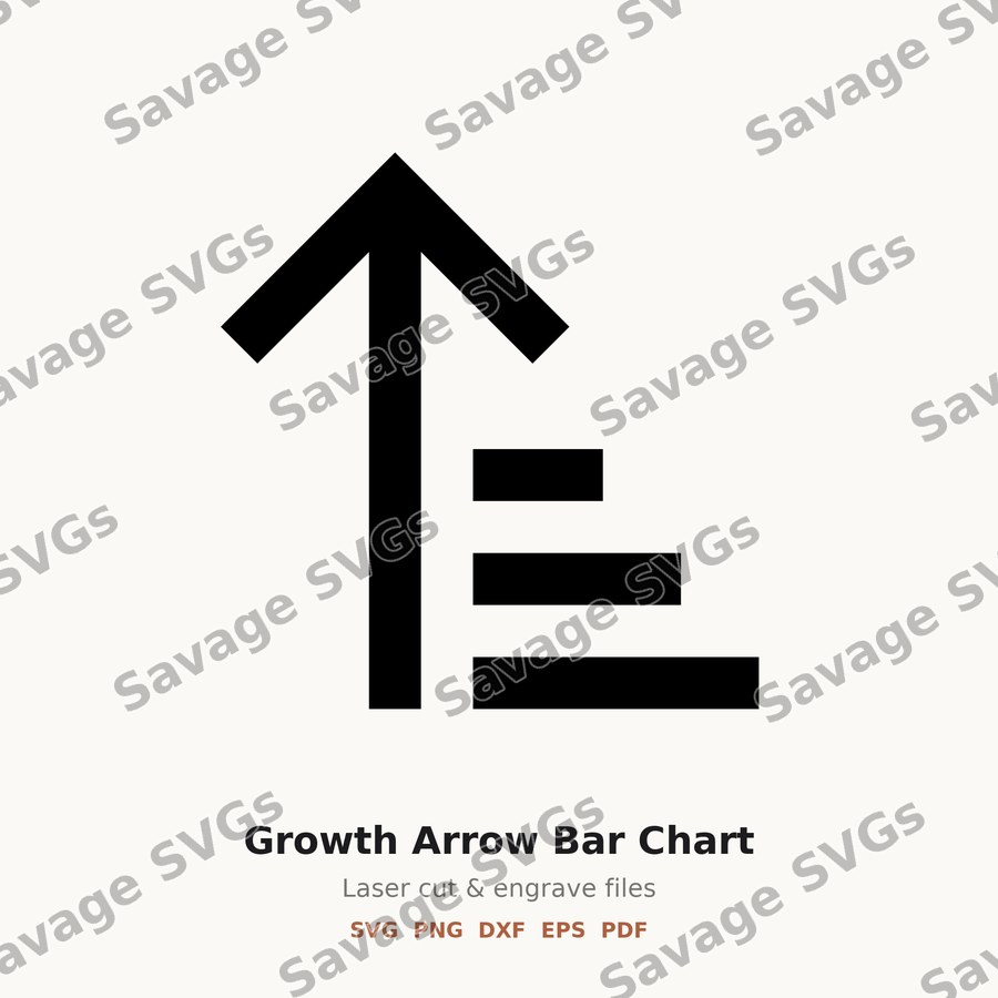 Growth Arrow Bar Chart