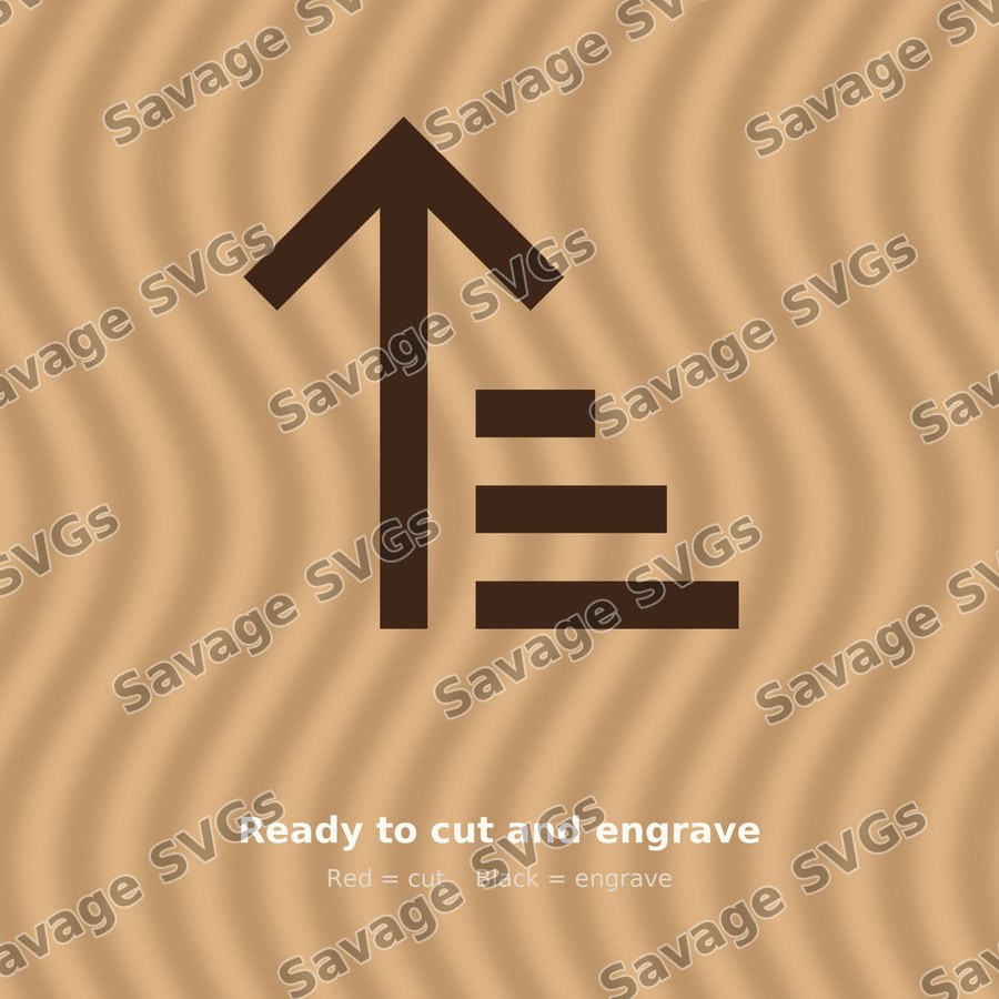 Growth Arrow Bar Chart