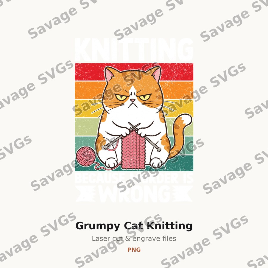 Grumpy Cat Knitting
