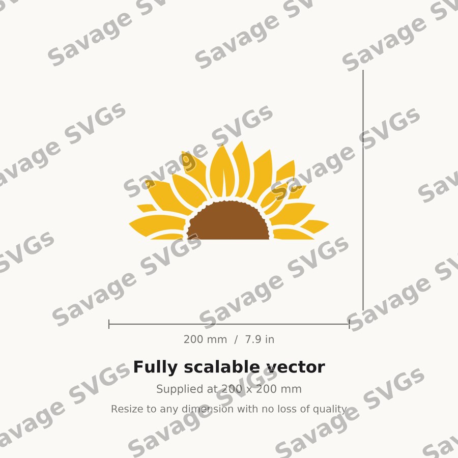 Half Sunflower 01