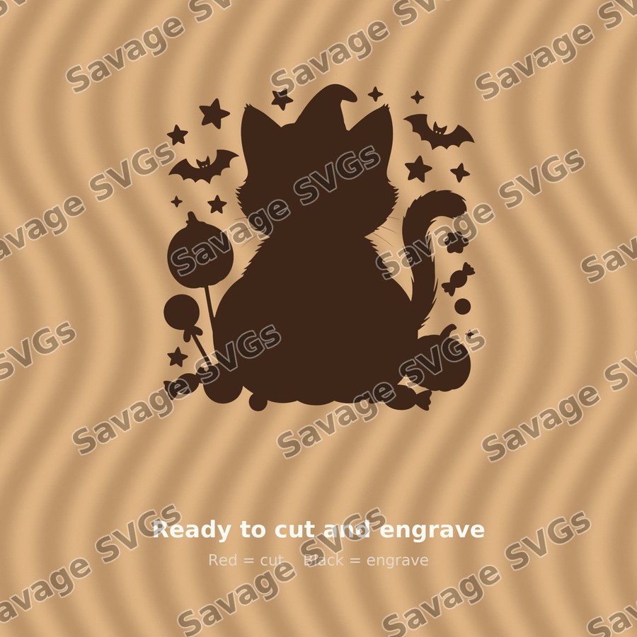 Halloween Black Cat Pumpkin