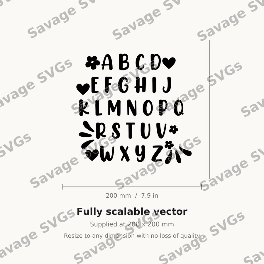 Hand Drawn Alphabet Font