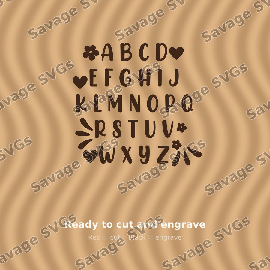 Hand Drawn Alphabet Font