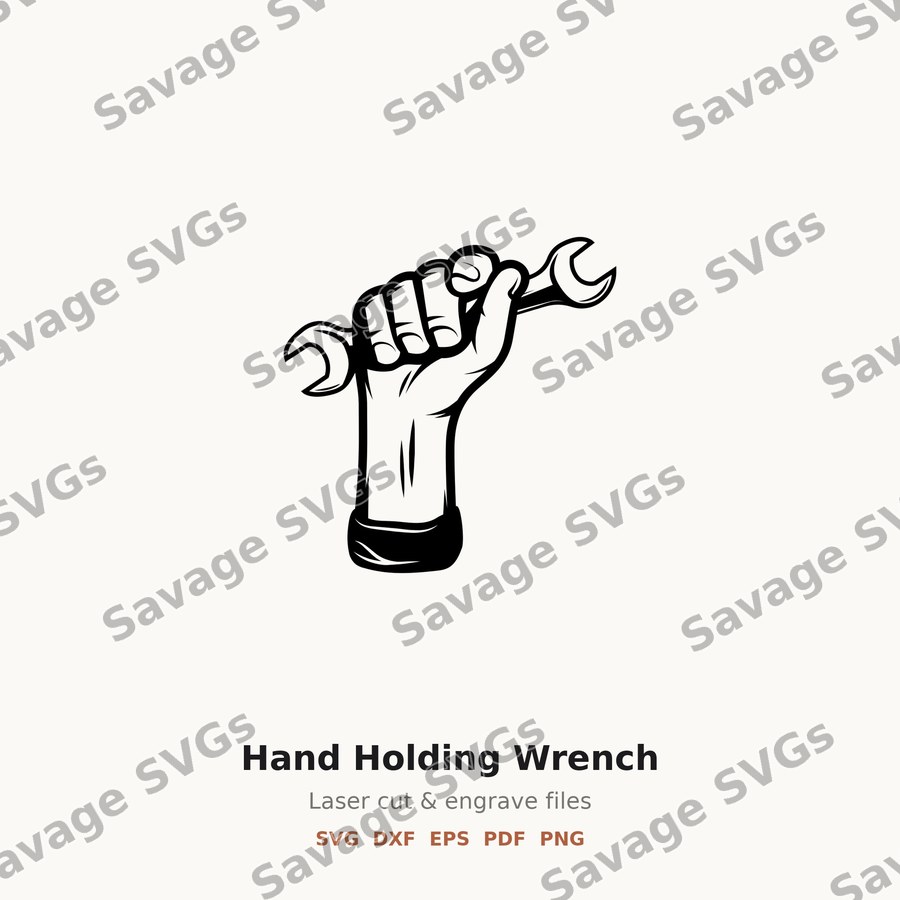 Hand Holding Wrench