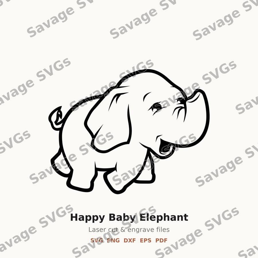 Happy Baby Elephant