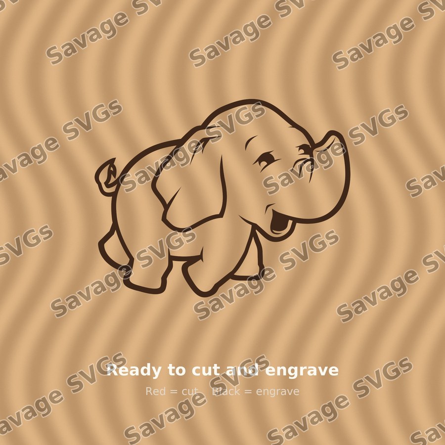 Happy Baby Elephant