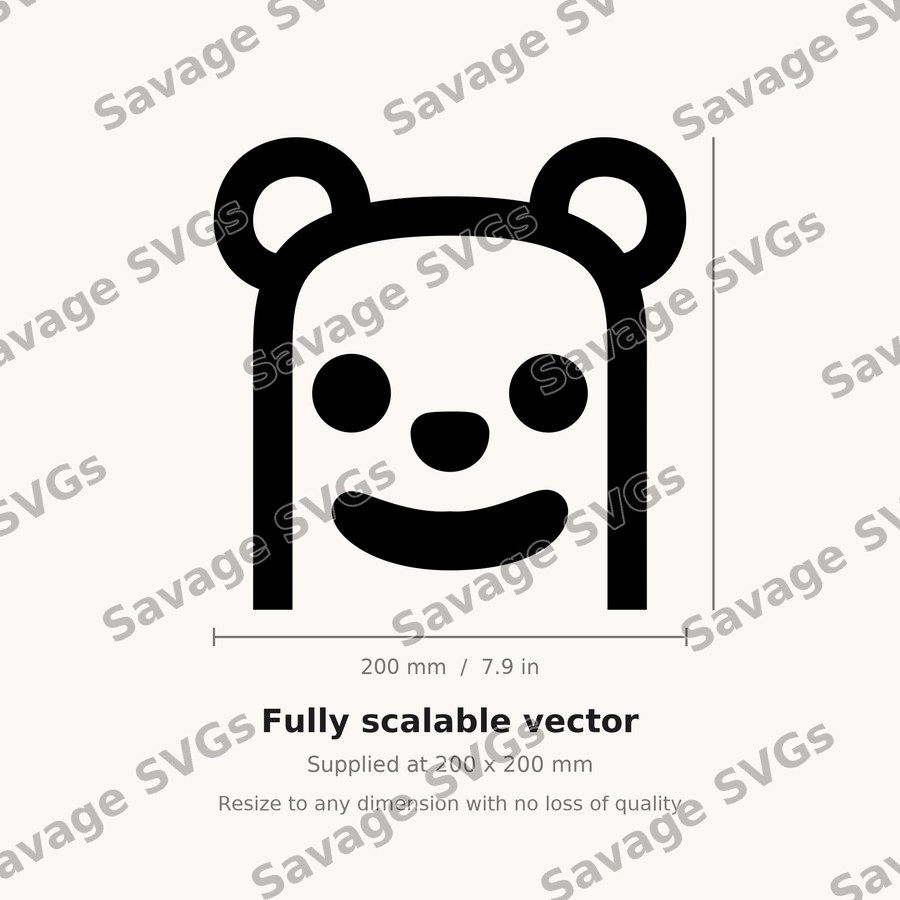 Happy Bear Face