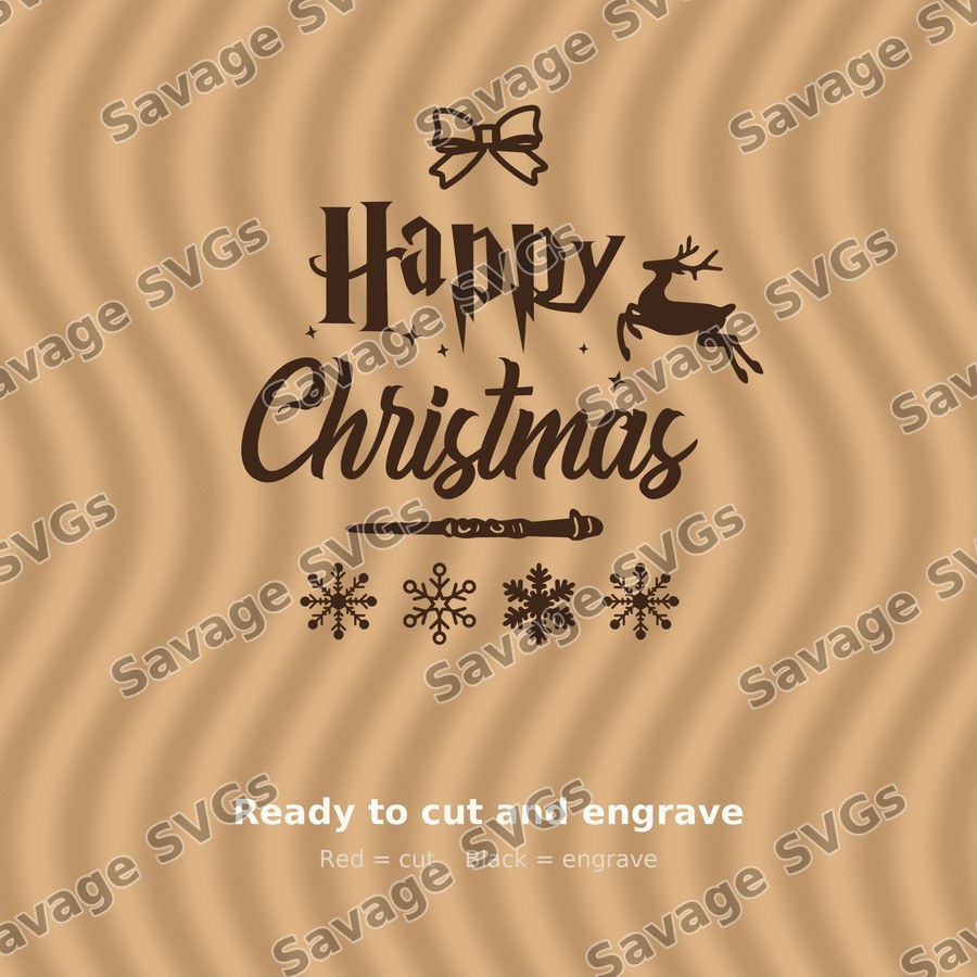 Happy Christmas Lettering