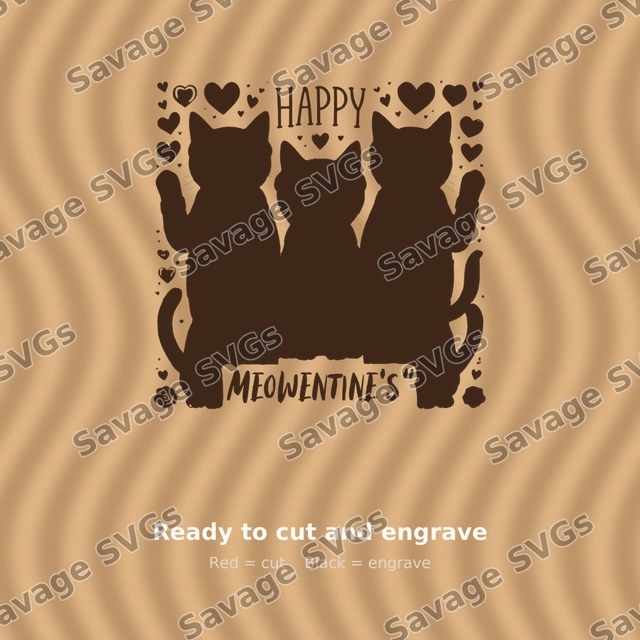 Happy Meowentine's Cats