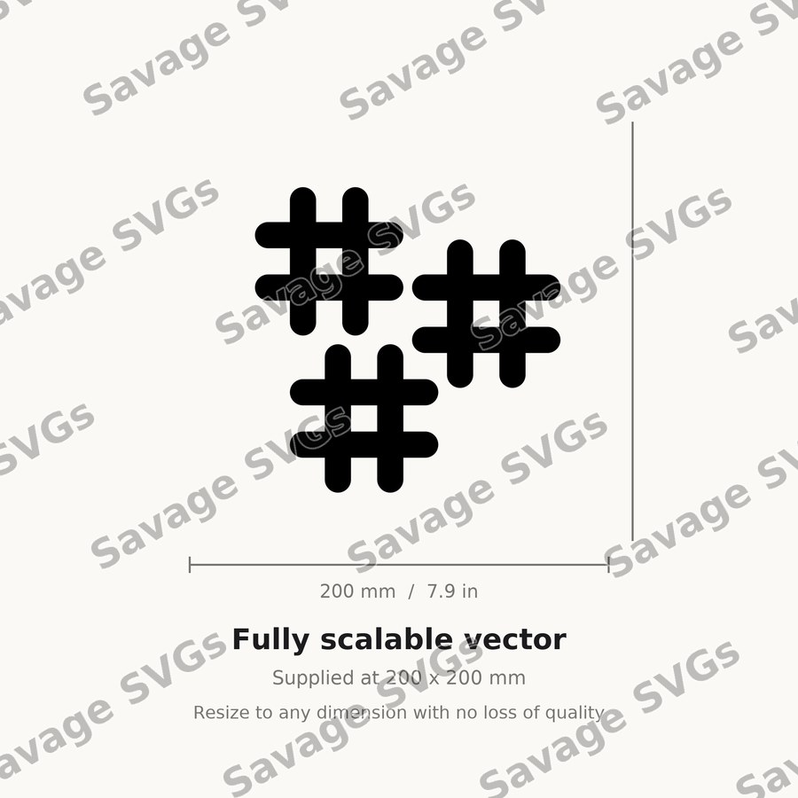 Hashtag Symbols