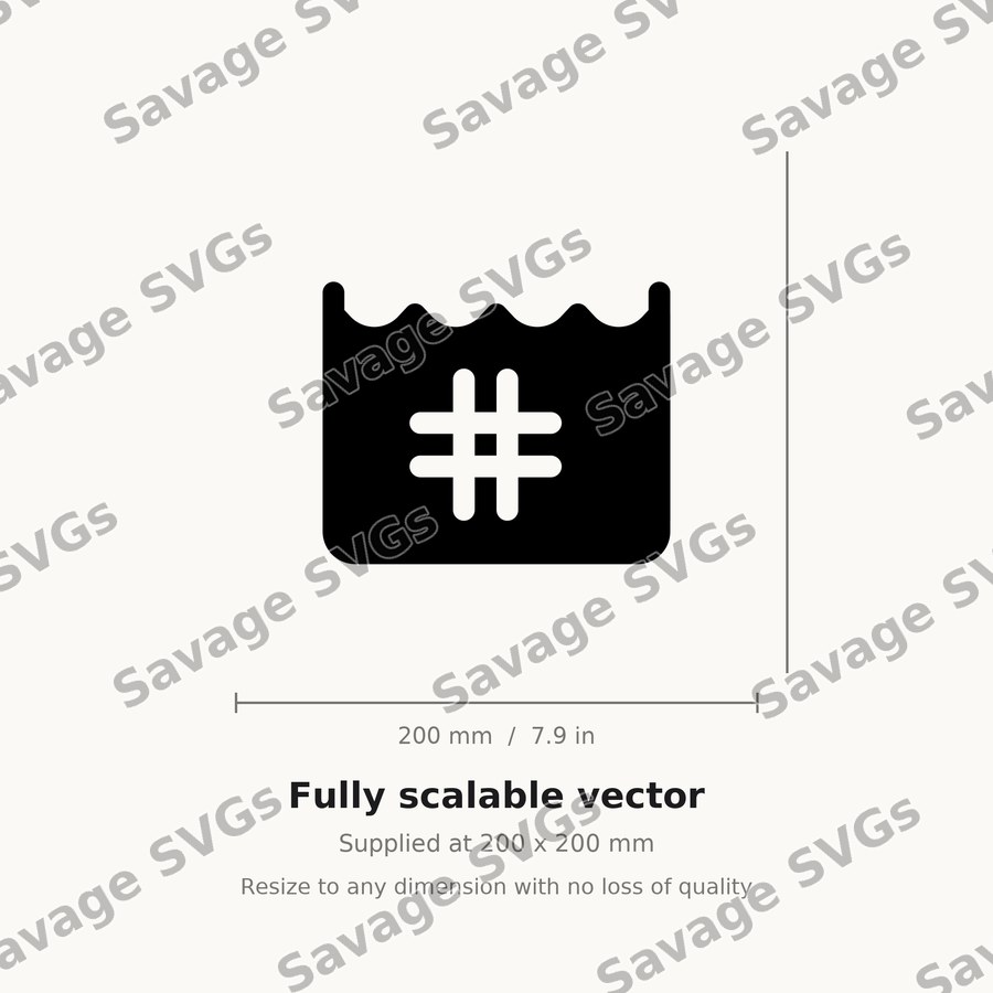Hashtag Card Icon