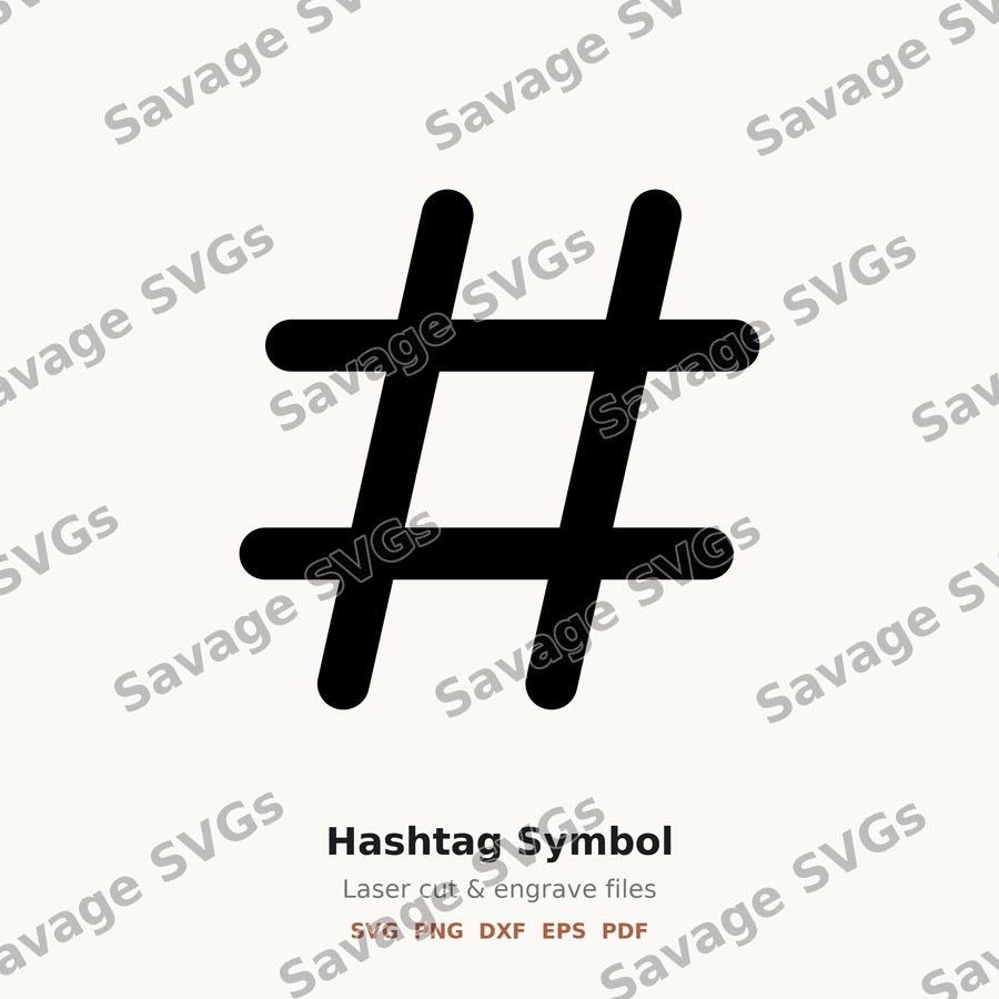 Hashtag Symbol