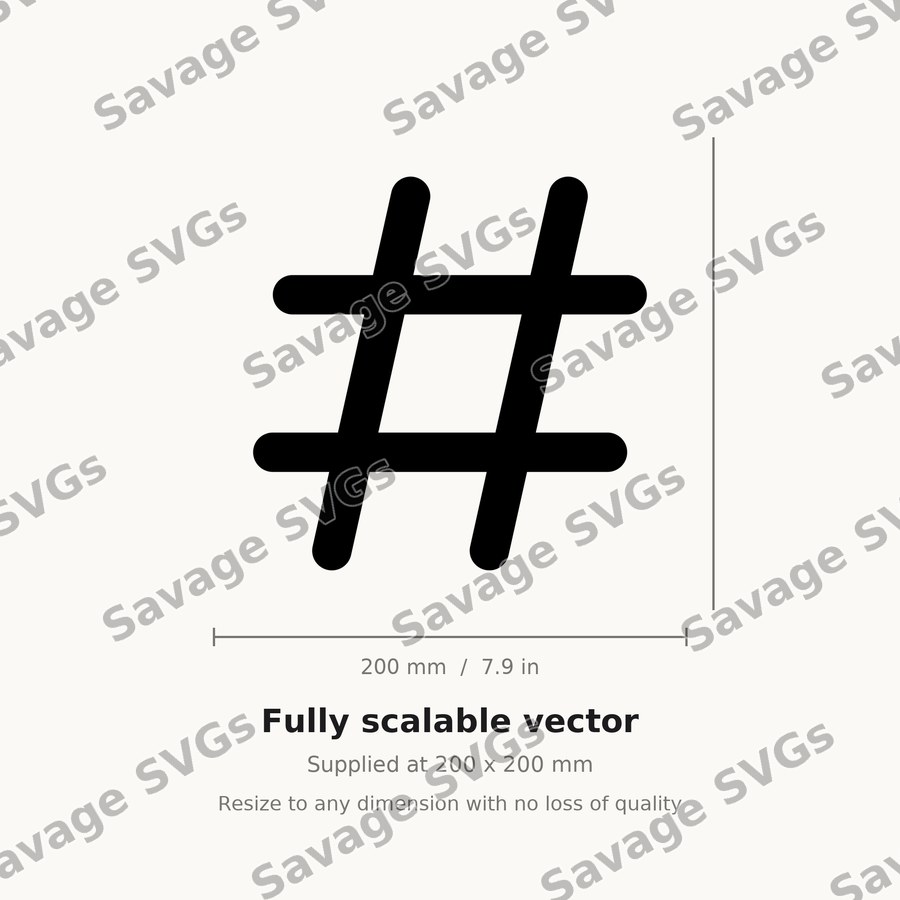 Hashtag Symbol