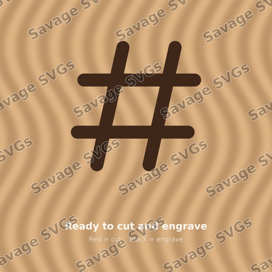 Hashtag Symbol