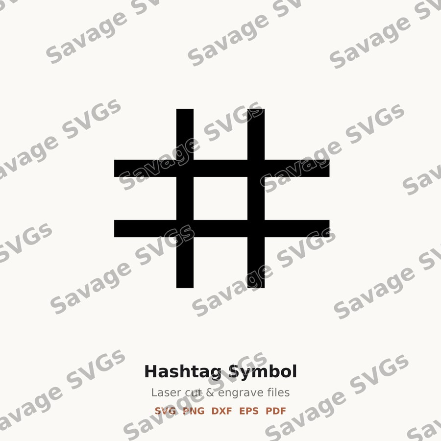 Hashtag Symbol