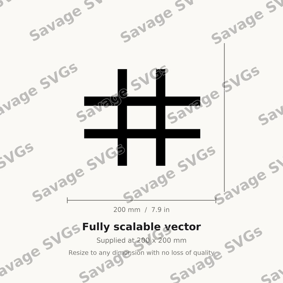 Hashtag Symbol
