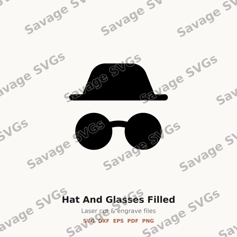Hat And Glasses Filled