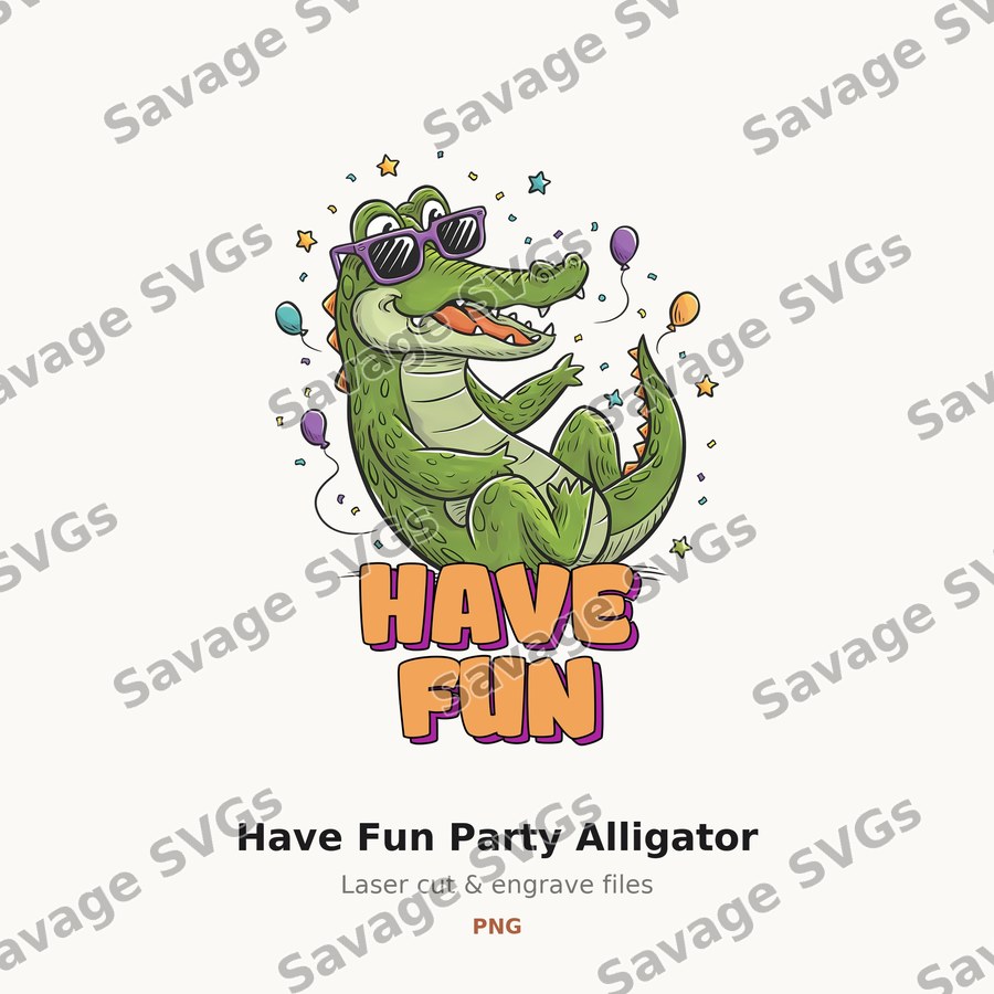 Have Fun Party Alligator