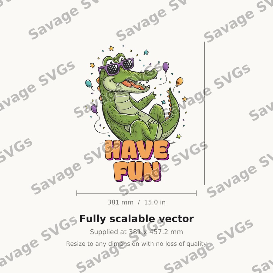 Have Fun Party Alligator