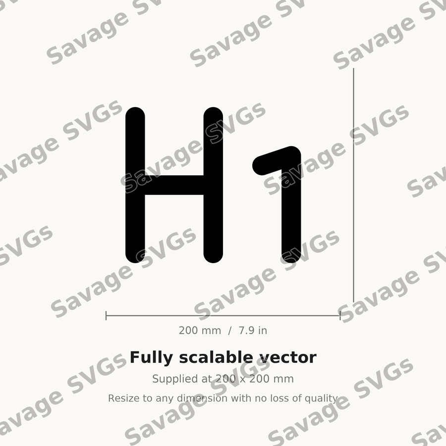 H1 Heading Icon