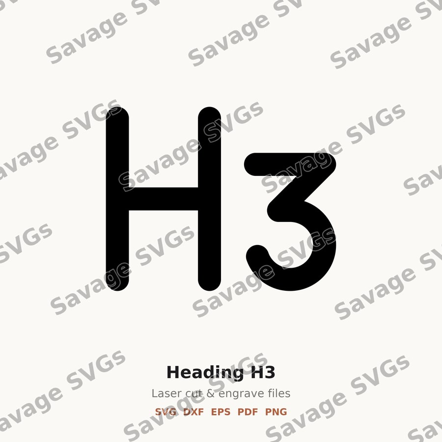 H3 Heading Icon