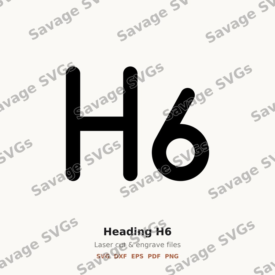 H6 Heading Icon