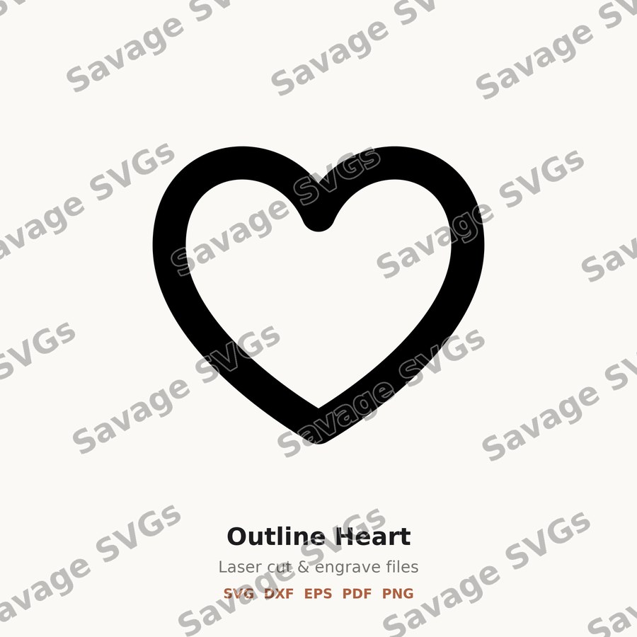 Outline Heart