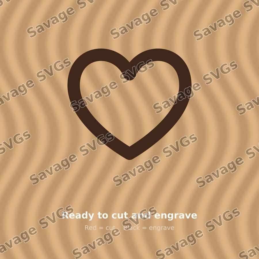 Outline Heart