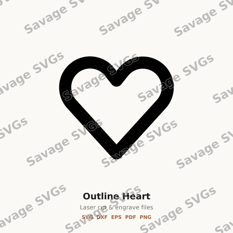 Outline Heart