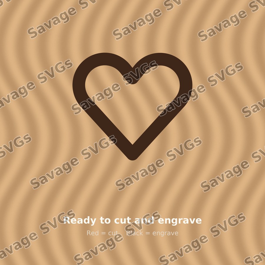 Outline Heart