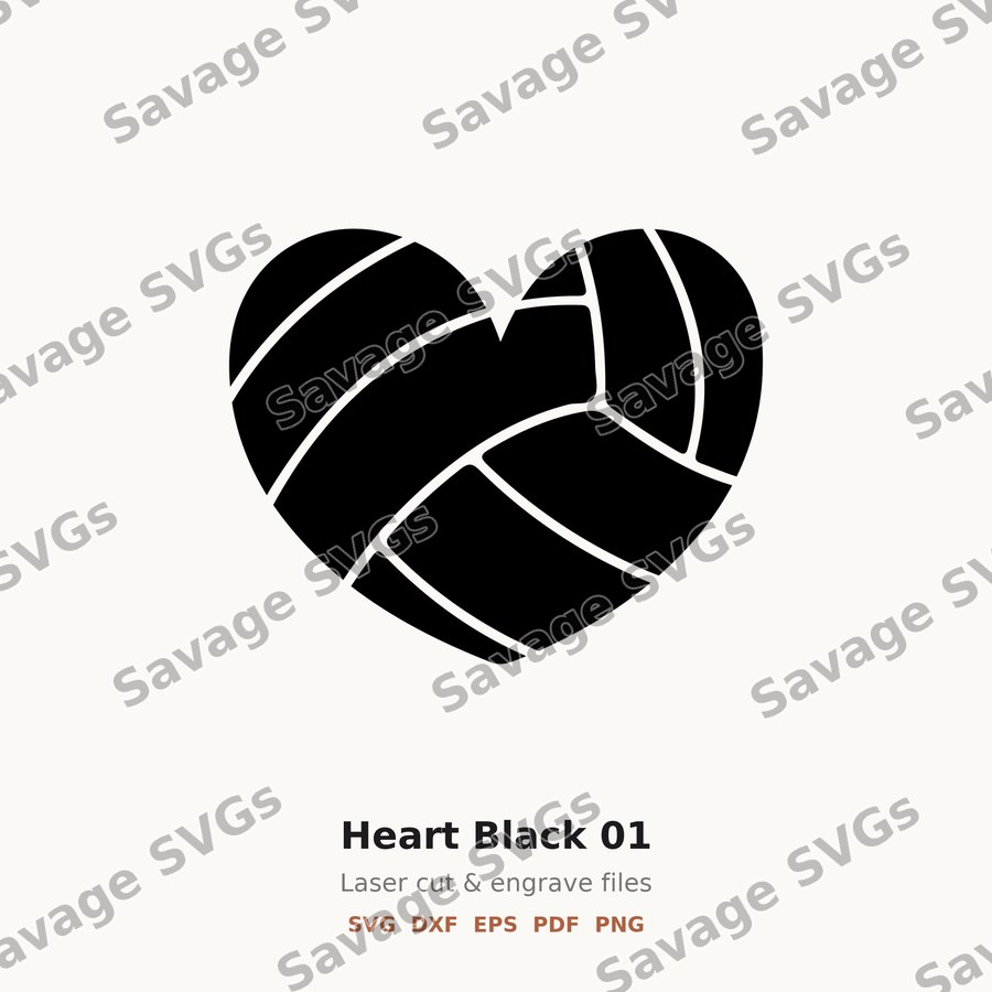 Heart Black 01