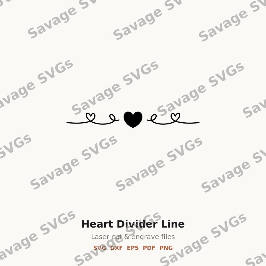 Heart Divider Line
