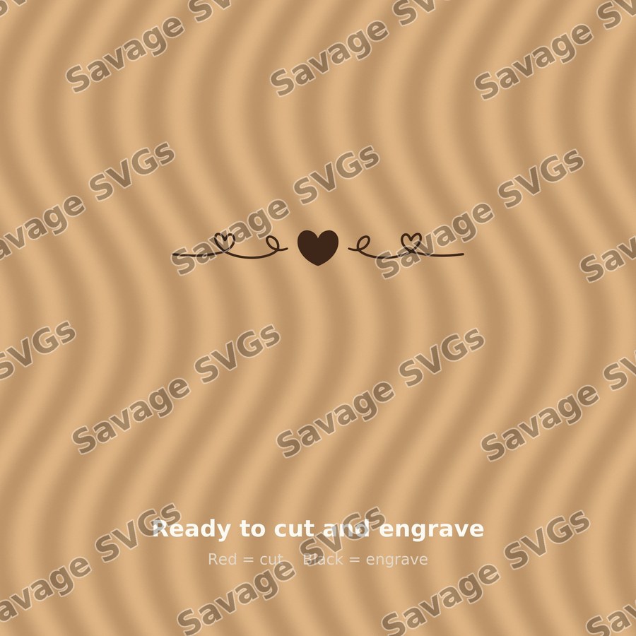 Heart Divider Line