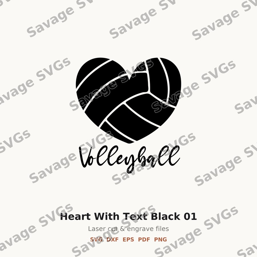 Heart With Text Black 01