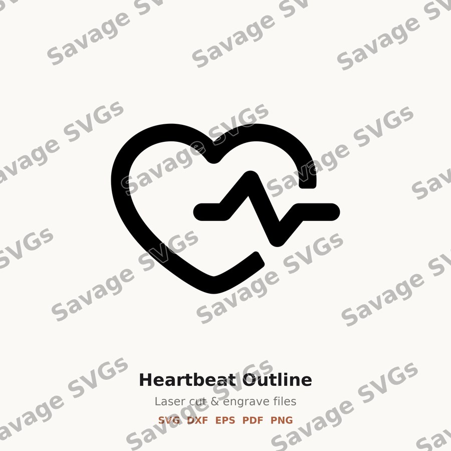 Heartbeat Outline