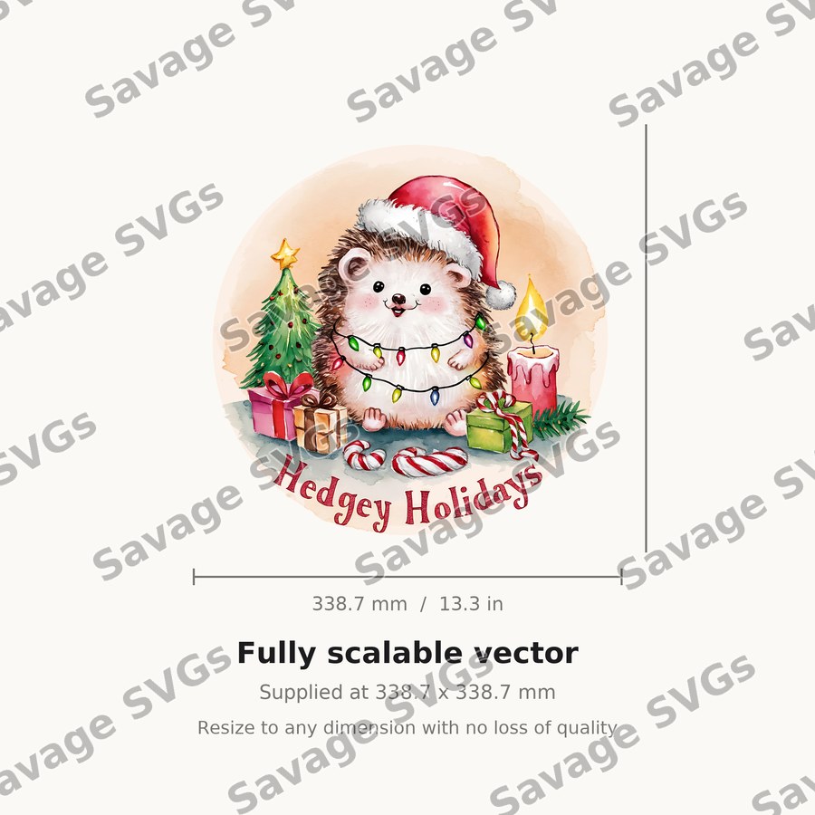 Hedgey Holidays Hedgehog