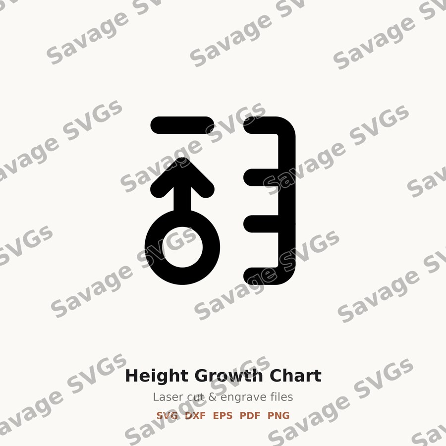 Height Growth Chart Icon