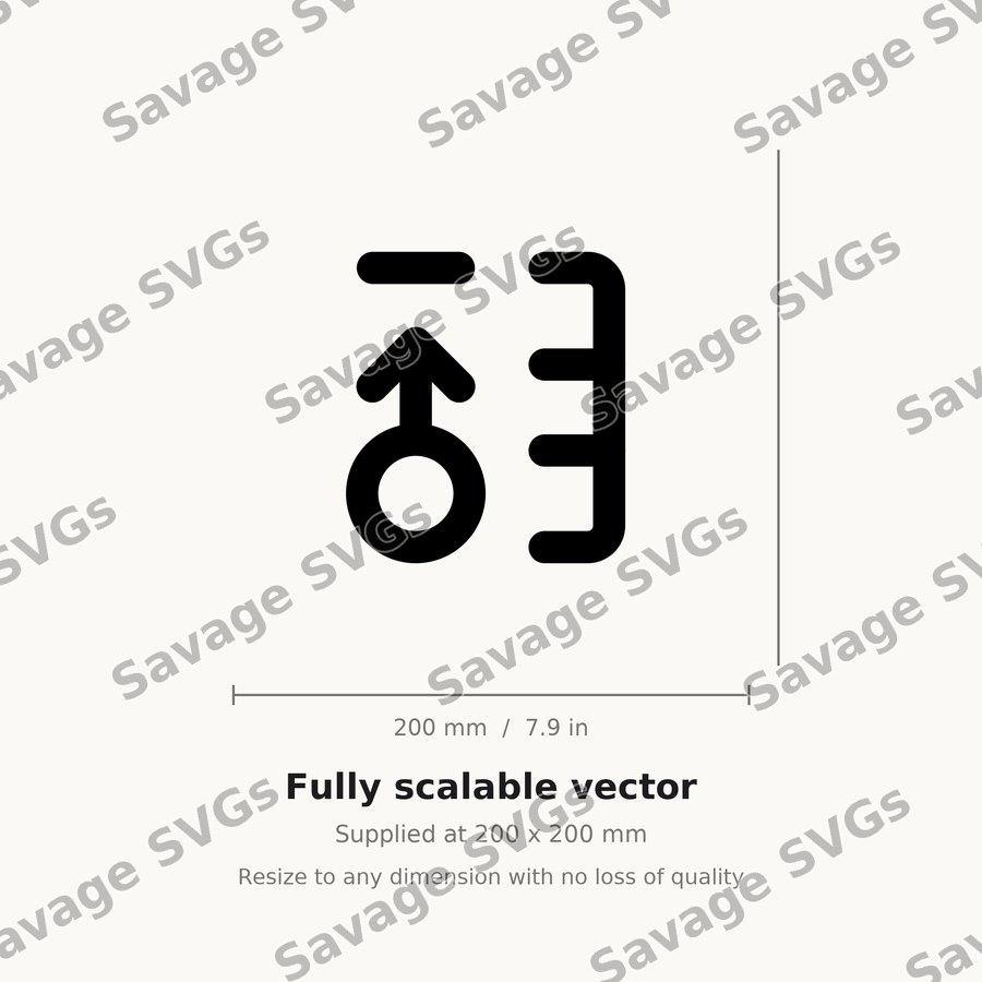 Height Growth Chart Icon